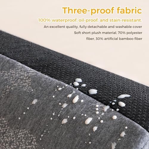 Bed Rail Bumpers for Toddlers with Pad 2PCS - Foam Foldable Bed Bumper Guard with Dual Non-Slip Pads Waterproof Washable Soft Removable Cover Safe Bed Rail for Toddlers, Kids Senior