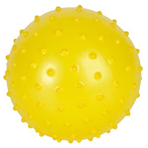 Bedwina Knobby Balls - (Pack of 6) Bulk 7 Inch Sensory Balls and Spiky Massage Stress Balls for Toddlers, with Pump, Fun Bouncy Toddler Balls for Kids Party Favors, Stocking Stuffers