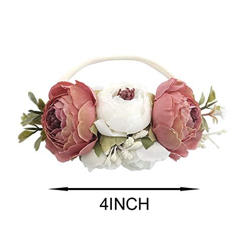 BGFKS Baby Girl Tutu Dress Elegant Lace Pom Pom Flutter Sleeve with Flower Headband Set
