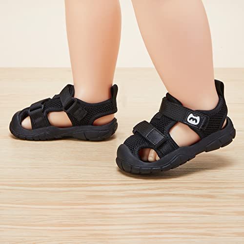 BMCiTYBM Baby Boy Girl Closed Toe Summer Sandals Lightweight Shoes Infant Non-Slip First Walking Sneakers 6 9 12 18 24 Months