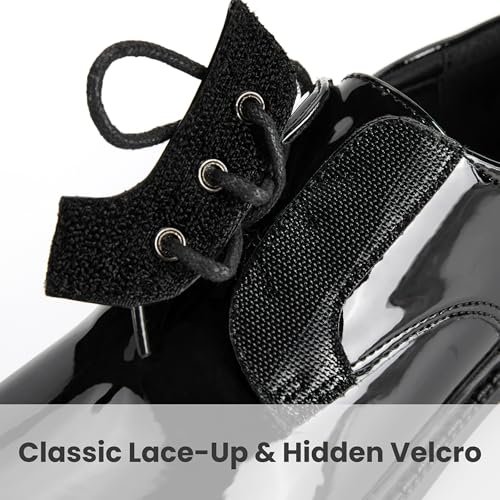Boys Girls Dress Shoes Toddler Little Big Kid Oxford Shoes PU Leather School Uniform Wedding Loafer Flats White Black Brown Lace-Up Casual Comfort Classic Formal Slip-On Walking Outdoor Party