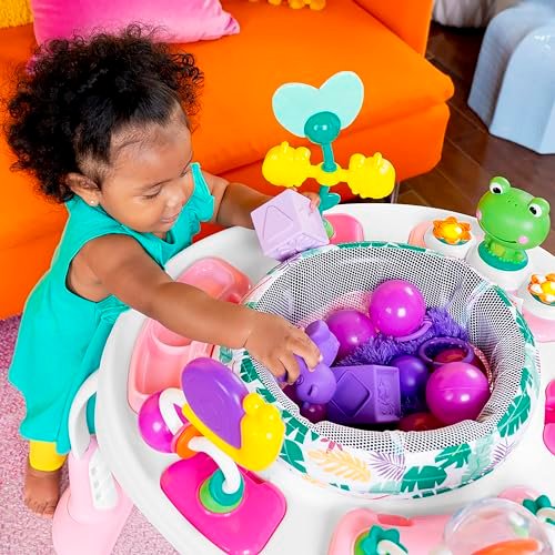 Bright Starts Bounce Bounce Baby 2-in-1 Activity Jumper & Table - Playful Palms