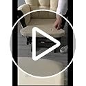 Brisbane Nursery Glider & Ottoman Sets, Glider Recliner Nursery Rocking Chair Nursery Glider Rocker with Ottoman, Reclining Gliders & Chairs for Breastfeeding, Maternity, Napping, White/Dark Gray