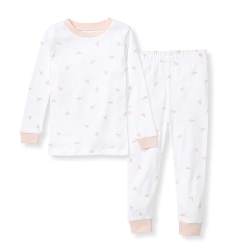 Burt's Bees Baby Girls' 2-Piece Long Sleeve Tee and Pants Organic Cotton Pajama Set