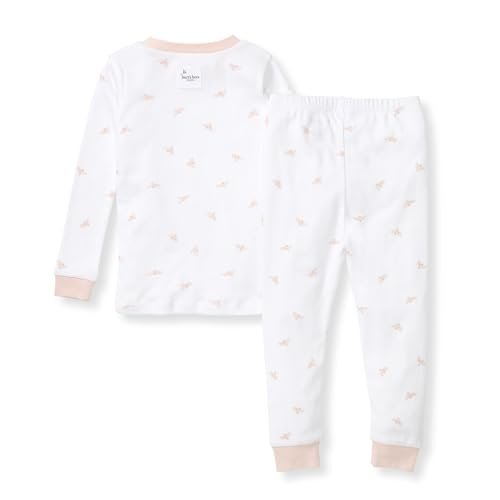 Burt's Bees Baby Girls' 2-Piece Long Sleeve Tee and Pants Organic Cotton Pajama Set
