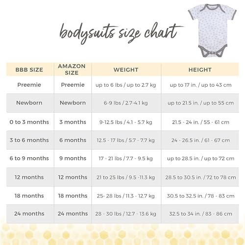 Burt's Bees Baby Unisex Baby 3-Pack Long Sleeve Bodysuits, 100% Organic Cotton