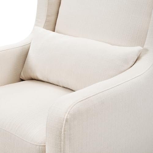 Carter's by daVinci Adrian 360° Swivel Glider Chair w/ Storage Ottoman - Water & Stain Resistant Rocking Chair Glider - GREENGUARD Gold & FSC Certified Glider Rocking Chair for Nursery & Living Room
