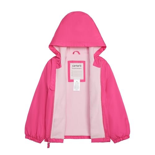 Carter's Girls' Fleece-Lined Midweight Hooded Jacket Baby Toddler and Kids