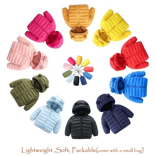 CECORC Toddler Winter Coats Lightweight Puffer Jacket for Baby Infant kids, 6-12 Month,12-18 Month, 2t,3t,4t