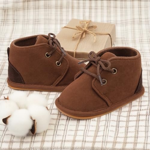 CENCIRILY Baby Booties Newborn Girl Boy shoes Infant Fleece Cozy Fur Lining Winter Warm Ankle Boots Rubber Sole Anti-Slip Prewalker Boots