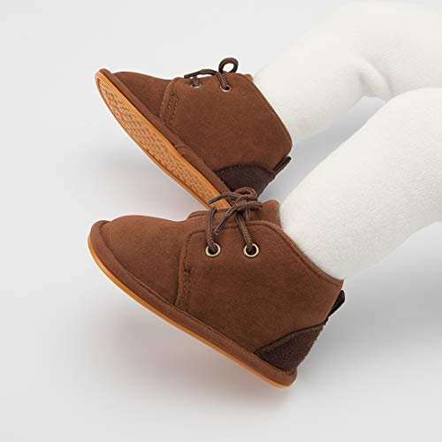 CENCIRILY Baby Booties Newborn Girl Boy shoes Infant Fleece Cozy Fur Lining Winter Warm Ankle Boots Rubber Sole Anti-Slip Prewalker Boots