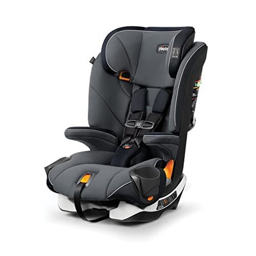 Chicco MyFit® Harness + Booster Car Seat, Forward-Facing 5-Point Harness Car Seat and High Back Booster Seat, for Children 25-100 lbs. | Fathom/Grey/Blue