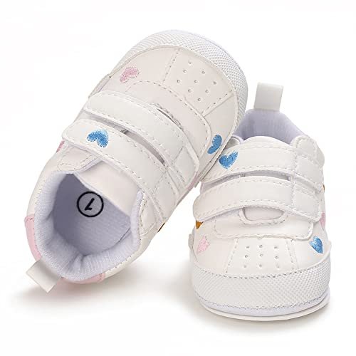 Clowora Baby Boys Girls Shoes Non-Slip Rubber Sole Sneakers Infant First Walking Toddler Crib Shoes Newborn Loafers Flats.