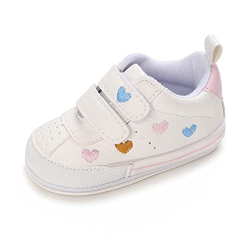 Clowora Baby Boys Girls Shoes Non-Slip Rubber Sole Sneakers Infant First Walking Toddler Crib Shoes Newborn Loafers Flats.