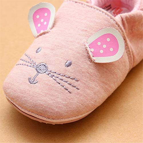 COSANKIM Infant Baby Boys Girls Slipper Soft Sole Non Skid Sneaker Moccasins Toddler First Walker Cirb House Shoes