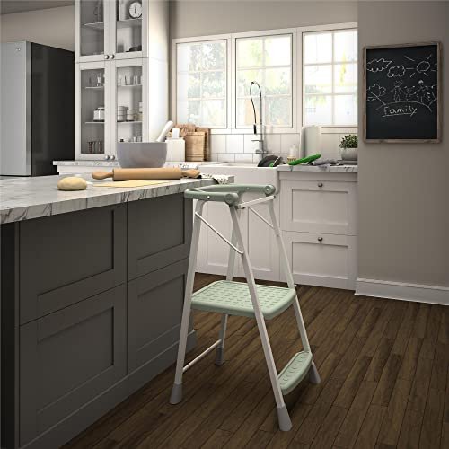 COSCO 2-Step Kitchen Stepper™ Adult Folding Step Stool, Kids Folding (Steel/Resin)