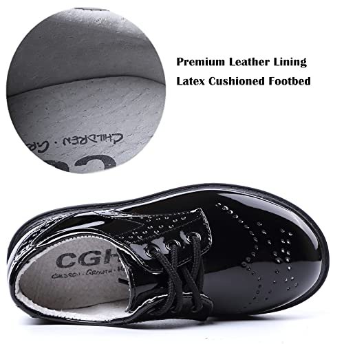 DADAWEN Children's Boy's Girl's Lace-Up School Uniform Shoes Comfort Oxford Dress Shoes (Toddler/Little Kid/Big Kid)