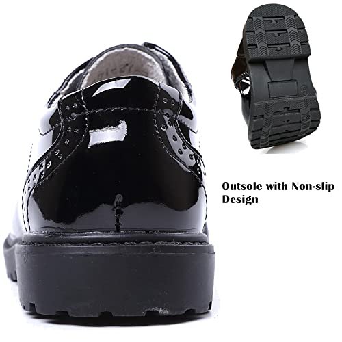 DADAWEN Children's Boy's Girl's Lace-Up School Uniform Shoes Comfort Oxford Dress Shoes (Toddler/Little Kid/Big Kid)