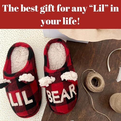 Dearfoams Toddler and Kids' Lil Bear Baby Bear Slipper