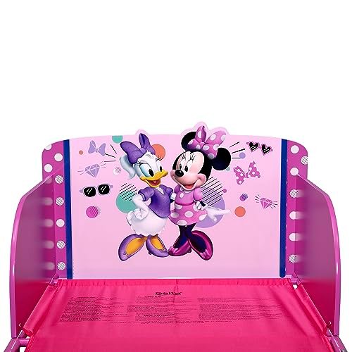 Delta Children - Disney Minnie Mouse Wood and Metal Toddler Bed, Pink