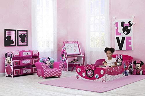 Delta Children Interactive Wood Toddler Bed - Greenguard Gold Certified, Disney Minnie Mouse