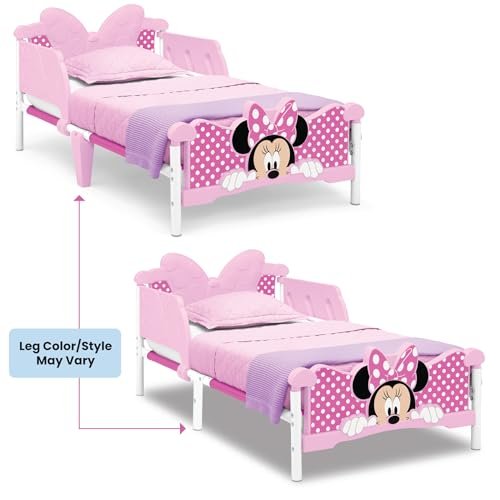 Delta Children Minnie Mouse 3D Toddler Bed, Pink