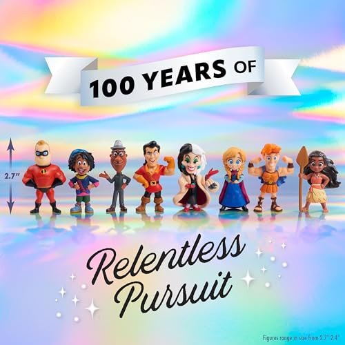 Disney100 Years of Relentless Pursuit, Limited Edition 8-piece Figure Set, Kids Toys for Ages 3 Up by Just Play