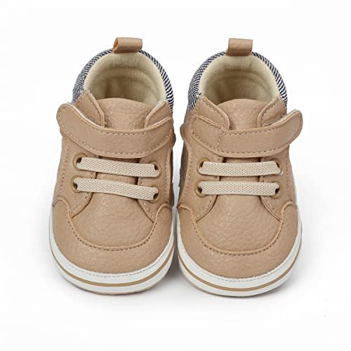 E-FAK Baby Shoes Boys Girls Infant Sneakers Non-Slip Rubber Sole Toddler Crib First Walker Shoes