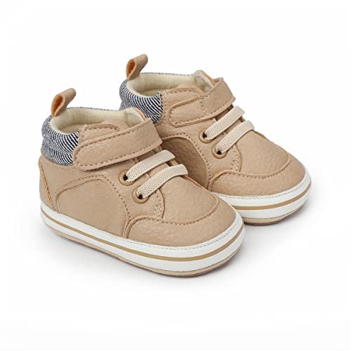 E-FAK Baby Shoes Boys Girls Infant Sneakers Non-Slip Rubber Sole Toddler Crib First Walker Shoes