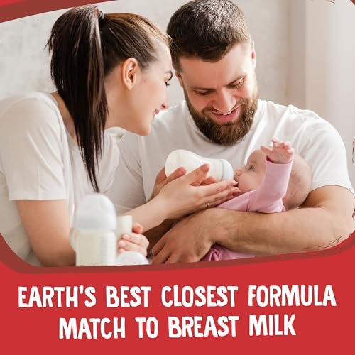 Earth's Best Organic Baby Formula for Babies 0-12 Months, Powdered Dairy Infant Formula with Iron, Omega-3 DHA, and Omega-6 ARA, 32 oz Formula Container