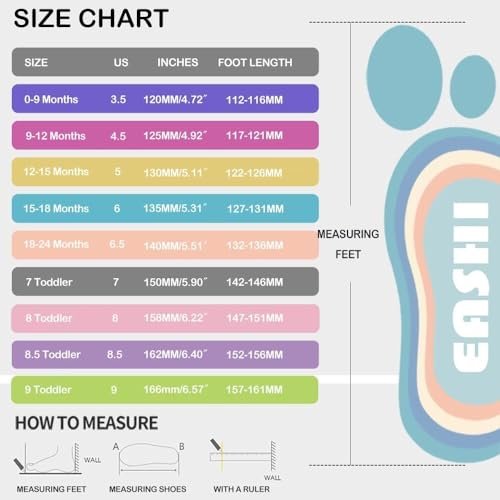 Eashi Baby Boy Girl Non-Skid Indoor Infant Walking Shoes Breathable Warm Elastic Sock Shoes with Memory Sole Protect Toes Outdoor Sneakers