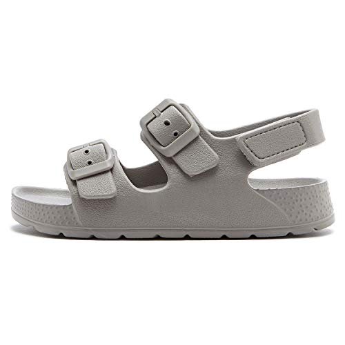 EasyStar Boys and Girls Lightweight Dual-Adjustable Sandal Buckles With Hook and Loop Heel Closure