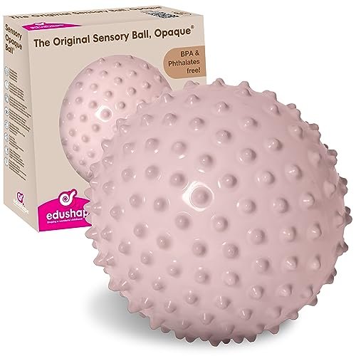 Edushape Original Sensory Ball - 7" Baby Ball for Gross Motor Skills Development in Kids 6 Months & Up - Vibrant, Colorful & Unique