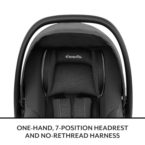 Evenflo LiteMax NXT Infant Car Seat with SensorSafe (Anchor Gray)