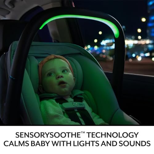 Evenflo Revolve180 LiteMax NXT Rotational Infant Car Seat with SensorySoothe (Agate Purple)