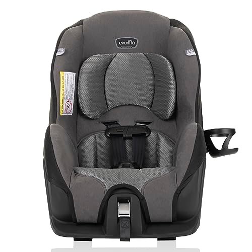 Evenflo Tribute LX 2-in-1 Lightweight Convertible Car Seat, Travel Friendly (Saturn Gray)