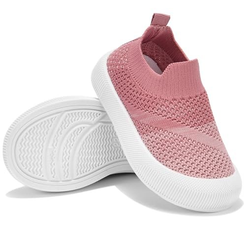 Exegawe Baby Shoes Lightweight Mesh First Walking Shoes for Boys Girls Footwear Toddler Non Slip Sneakers