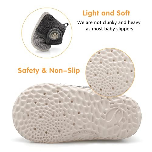FEETCITY Baby Booties Girls Boys Infant Slippers First Walkers Shoes Warm Socks Newborn Crib Shoes