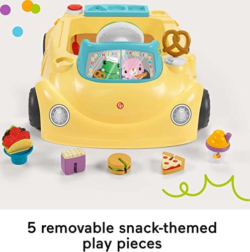 Fisher-Price Baby to Toddler Learning Toy 2-in-1 Servin’ Up Fun Jumperoo Activity Center with Music Lights and Shape Sorting Puzzle Play