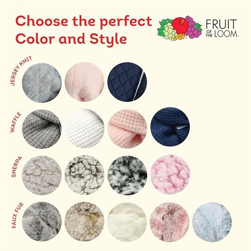 Fruit of the Loom Cozy Thermal Wrap Booties with Non-Skids for Baby Girls, Boys, Unisex