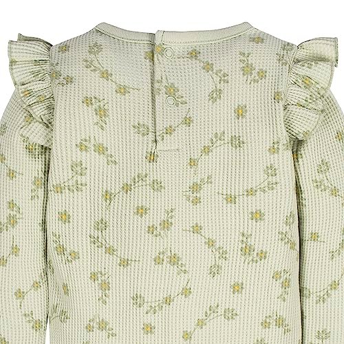 Gerber baby-girls 2-pack Long Ruffle Sleeve Onesies