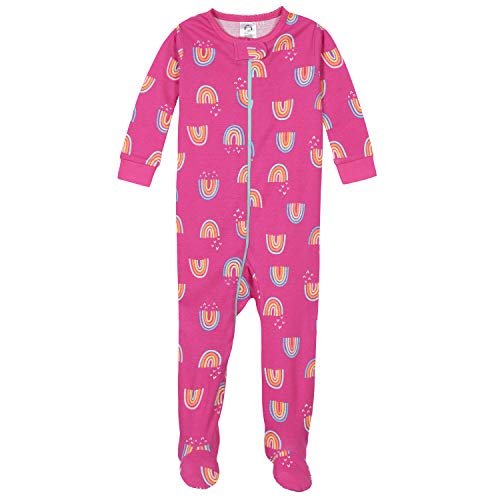 Gerber Baby-Girls 4-Pack Footed Pajamas