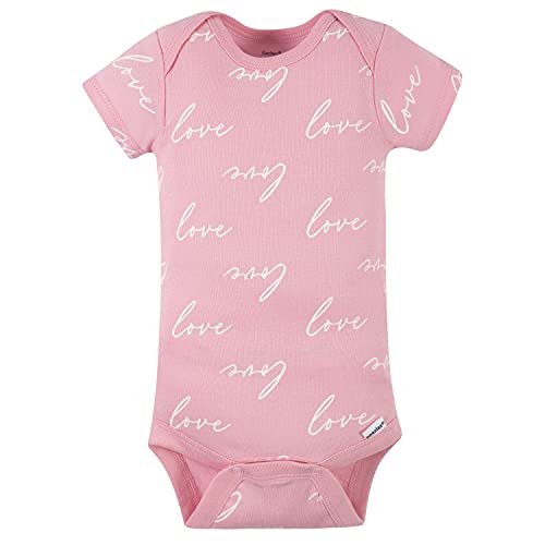 Gerber baby-girls 4-pack Short Sleeve Onesies Bodysuits