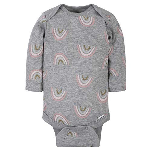 Gerber Baby Girls' 6-Pack Long-Sleeve Onesies Bodysuits