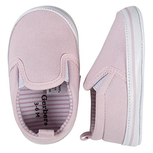 Gerber Unisex-Baby Newborn Infant Toddler Boy and Girl Slip-on Sneaker Crib Shoe