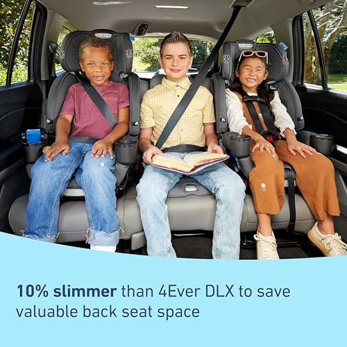 Graco 4Ever DLX Grad 5-in-1 Convertible Car Seat, Hancock - Versatile, Comfortable, and Safe for Babies through Preteens