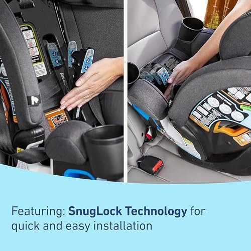 Graco 4Ever DLX Grad 5-in-1 Convertible Car Seat, Hancock - Versatile, Comfortable, and Safe for Babies through Preteens