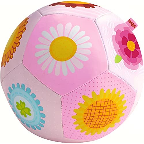 HABA Soft Baby Ball 5.5" Toys for 6-12 Months, Sensory & Tummy Time Play and Baby Ball for Play Pen, to Encourage Crawling, Rolling, and Gross Motor Skills