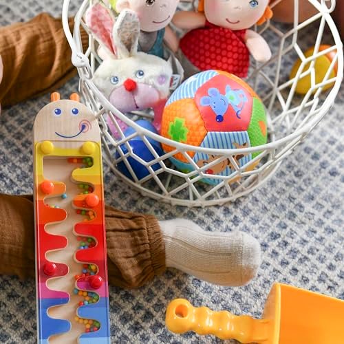 HABA Soft Baby Ball Tummy Time & Sensory Play - 4.5" Infant Play Ball Ideal for Crawling, for Babies 6 Months & Up