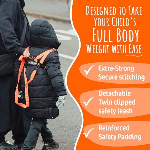 Hobbledehoo Safety Harness For Kids & Toddlers Aged 2-7 Years, Child Harness For Walking & Play Autism Safety Awareness